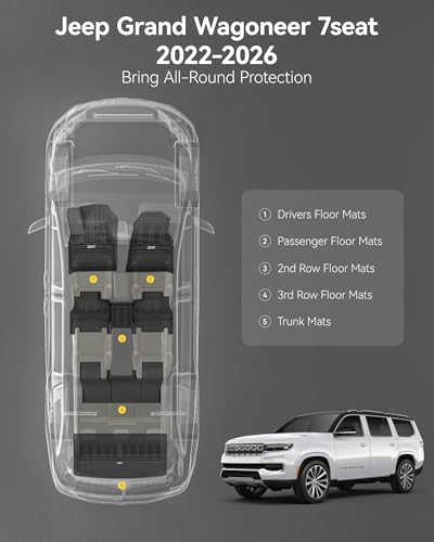 Floor Mats & Cargo Liner for Jeep Grand Wagoneer 2022