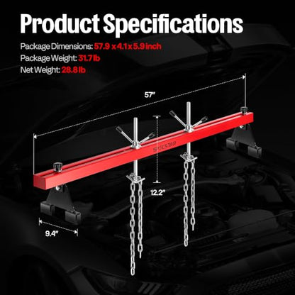 1100 Lbs Engine Support Bar Transverse Hoist