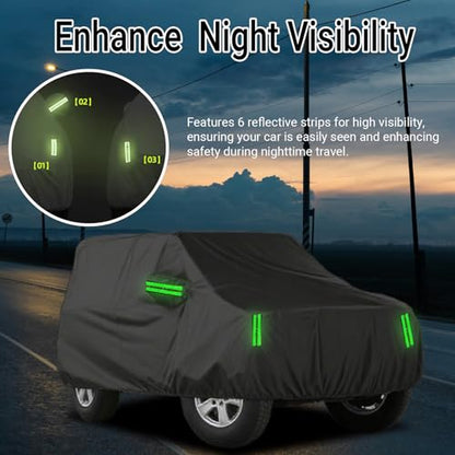 Car Cover Fit for Jeep Wrangler 2 Door Custom Fit 1987