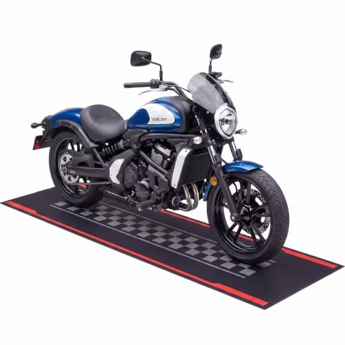 Motorcycle Mat Garage Floor Rug Washable Parking Mats for Garage Floors Non Slip Oil Absorbent Pad Rubber Backing Layer Protects Floor