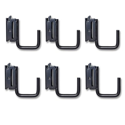 6-Pack 2-Inch J Hooks for E-Track and X-Track Rails (6 Count)