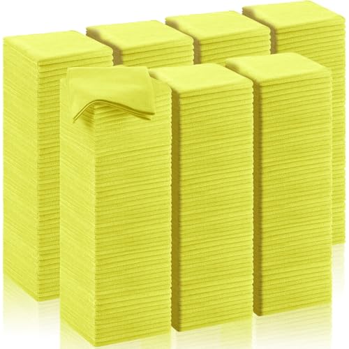 200 Pcs Microfiber Cleaning Cloth 16x16 Inch Microfiber Towels for Car Ultra Absorbent Cleaning Rags Reusable Lint Free Streak Free Detailing Towel for Car Washing Drying Dusting (200 Count)