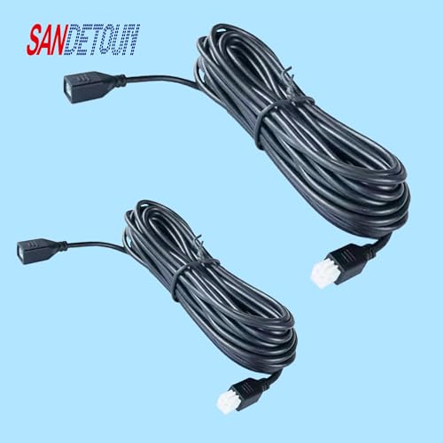2 Pcs Parking Sensor Extension Cord Cable