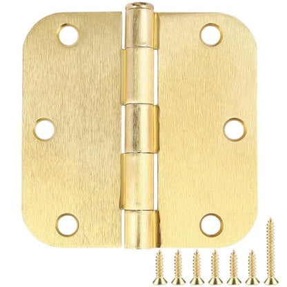 Rounded Door Hinges 3.5" X 3 1 (12 Count)