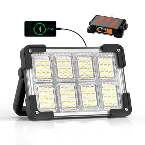 120W Solar Rechargeable 144 LED Work Light