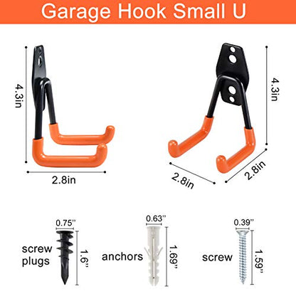 Heavy Duty Steel Garage Storage Hooks (10 Count)