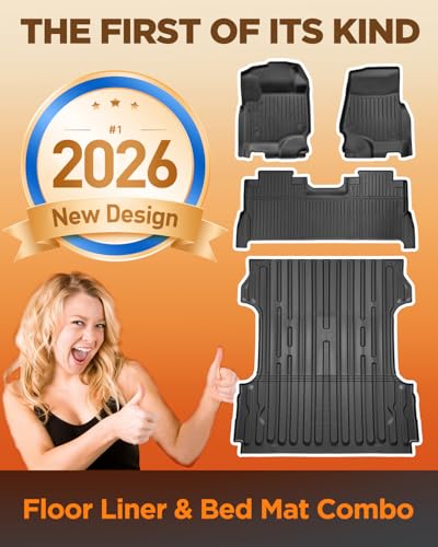 Truck Floor Liner Bed Mat for Ford Super Duty F250 F350 2017