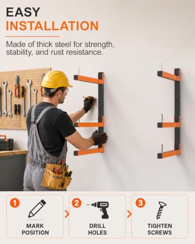 Lumber Storage Rack Wall (4 Count)