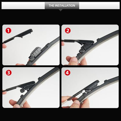 Front and Rear Windshield Wipers for BMW X2 2018