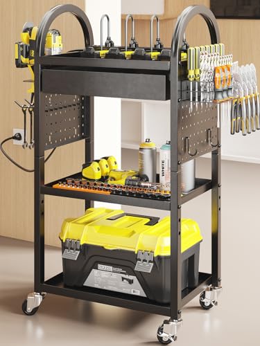 Power Tool Organizer Cart with 8