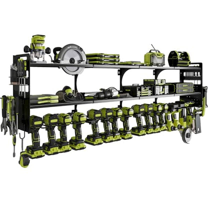 64" Garage Power Tool Wall Organizer