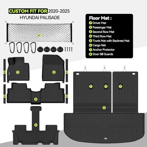 All Weather TPE Floor Mat Set for 2020