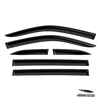 Tape on Extra Durable Rain Guards for Toyota Highlander 2014