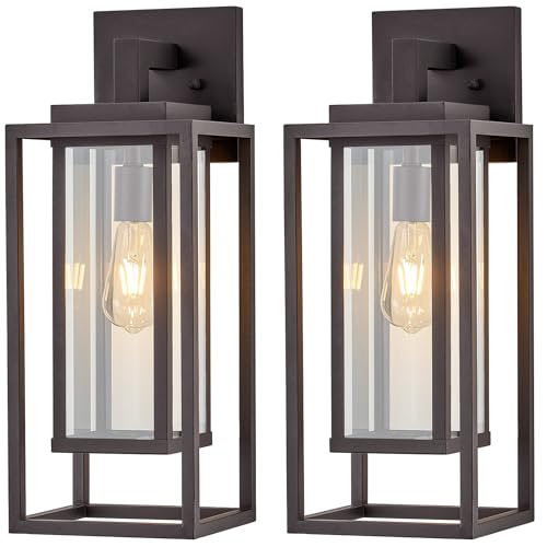 21" Outdoor Wall Light Fixtures Waterproofed Exterior Lantern W