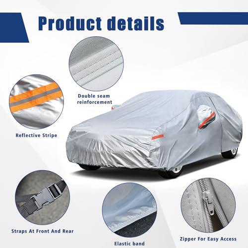 6 Layers Car Cover Custom Fit for Toyota Camry Sedan