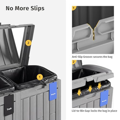 76 Gallon Outdoor Trash Can