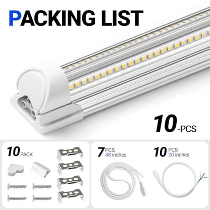 T8 LED Shop Lights 8FT (10 Count)