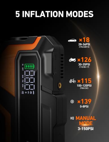 M10 Jump Starter with Air Compressor