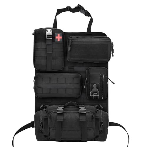 6 Pack Tactical Car Seat Back Organizer
