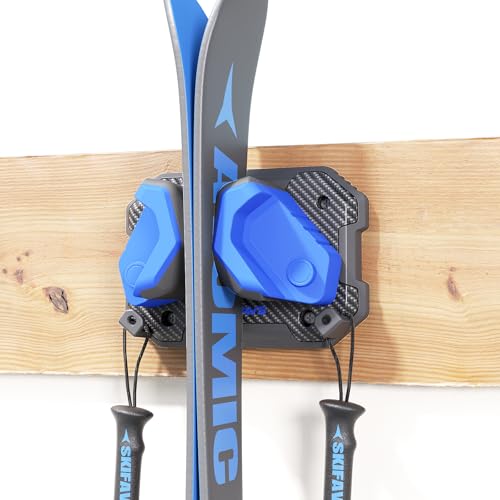 Ski & Snowboard Wall Rack for Garage Wall Fits Any Ski