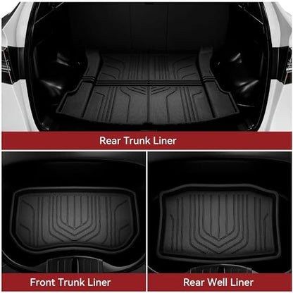 Tesla Model 3 Floor Mats Full Set Custom Fit 2020
