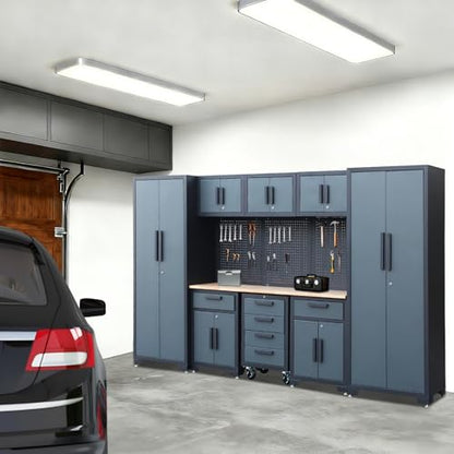 Gray Garage Storage Cabinet System 9