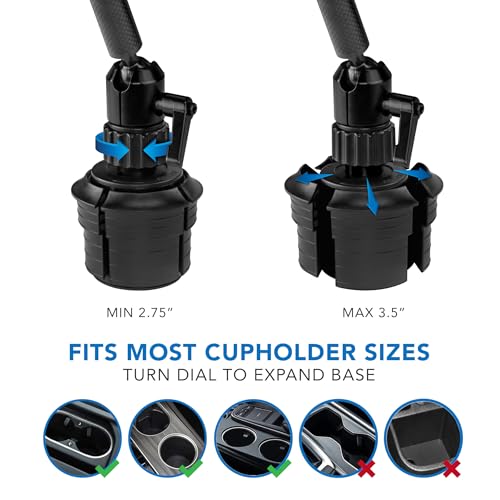 Carbon Fiber Cup Holder Tablet Mount Tablet Holder for Car Truck SUV