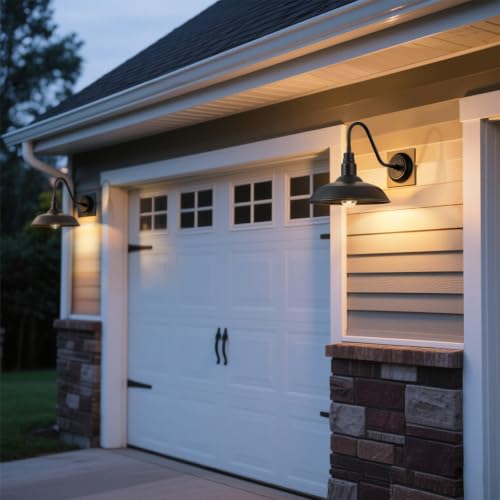 14in Outdoor Gooseneck Barn Light for Farmhouse