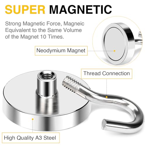 Magnetic Hooks 10pcs 170lbs Cruise Essentials 2026 Magnet Hook (10 Count)