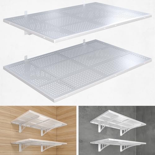 2 Pack 2x3ft Heavy Duty Garag e Wall Shelving (24 System)