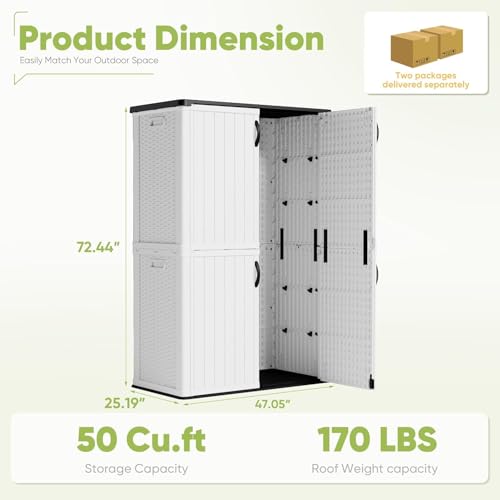 50 Cu Ft Outdoor Storage Cabinet