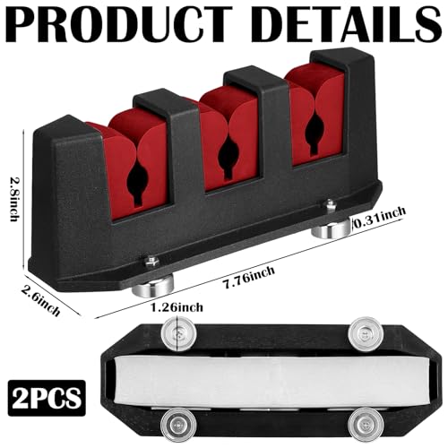 2 Pcs Magnetic Fishing Rod Holder for Car Fishing Pole Rack Vertical Rod Storage Holders for Truck Bed Boat Wall Garage Door (2 Count)