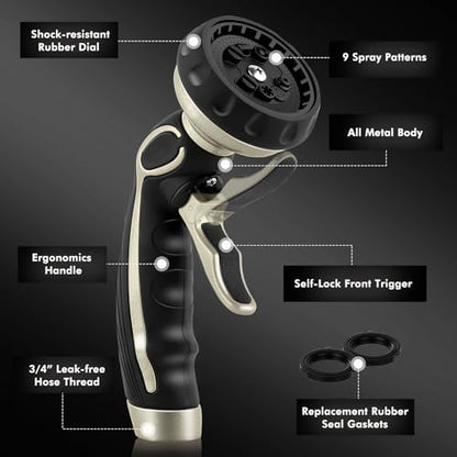 Hose Nozzle with Easy Self