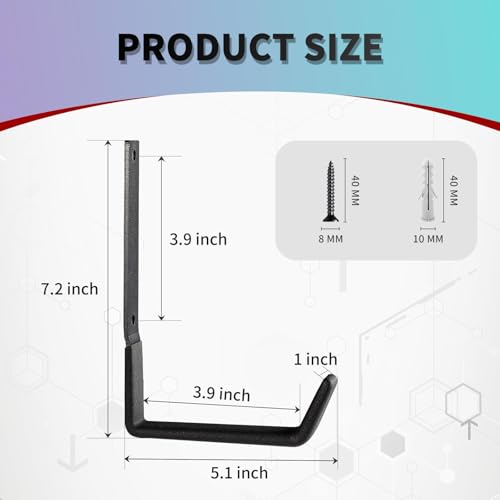 Heavy Duty Steel Hooks (12 Count)