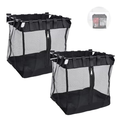 2Pcs Mesh Slatwall Baskets with Zipper (2 Count)
