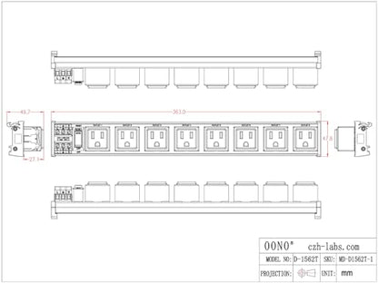 DIN Rail Mount AC 120V NEMA 5