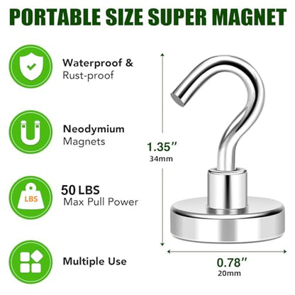 Medal Holders 5PCS Magnetic Hooks 50LBS Display Hanger