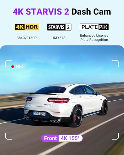 S1 Pro Max 4K Dash Cam Front