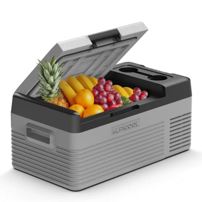 Car Refrigerator 12 Volt Portable Car Fridge 16 Quart（15 L Electric Cooler with AC