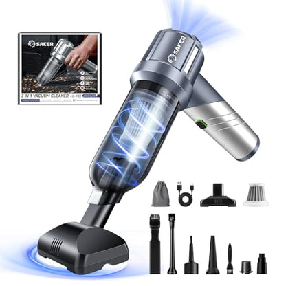 Handheld Car Vacuum Cordless Portable 17000PA Foldable HL133 Silver