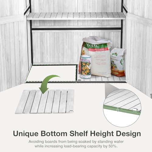 Outdoor Storage Shed with Floor