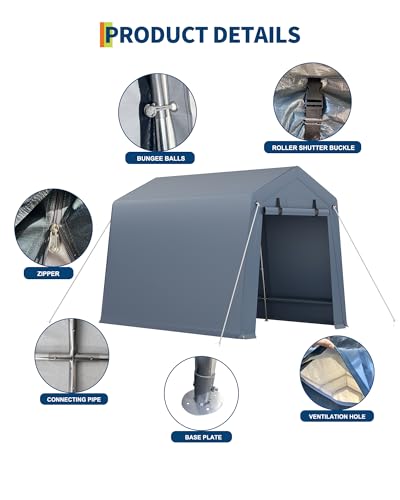 7x12 ft Outdoor Storage Shed