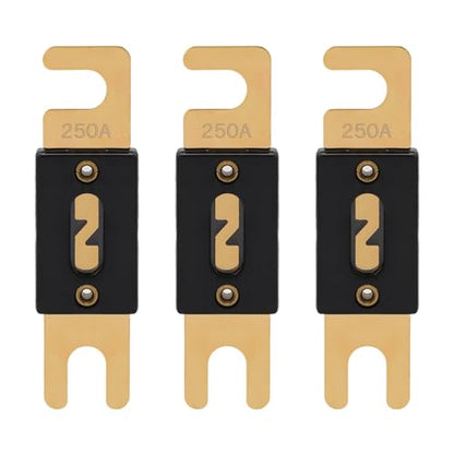 250A ANL Fuse 250 Amp Inline Blade Fuses 32V for Car Audio Inverter Automotive Stereo