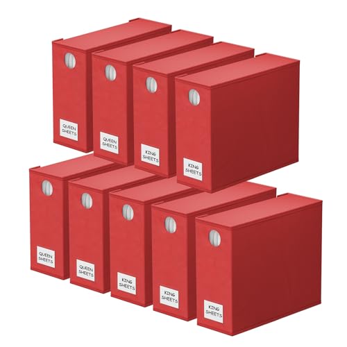 9 Pack Bed Sheet Organizers and Storage (9 Count)