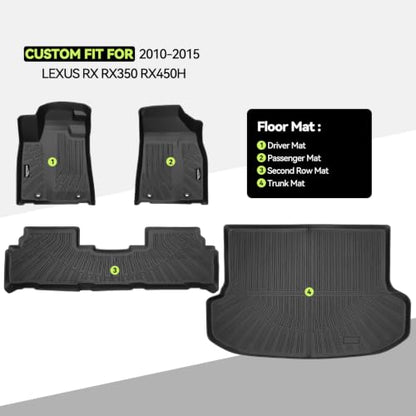 All Weather TPE Floor Mat Set for 2010