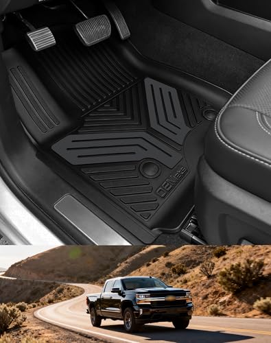 Color TPE Floor Mats for Chevrolet Silverado 2019