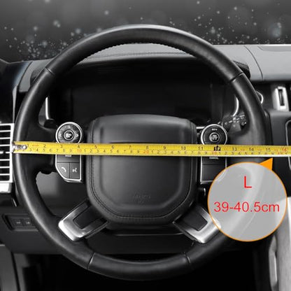 Breathable Car Steering Wheel Cover 16 inch Auto Universal Leather Wrap Non