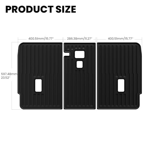 Rear Seat Back Mats for Tesla Model Y Juniper 2026 2025