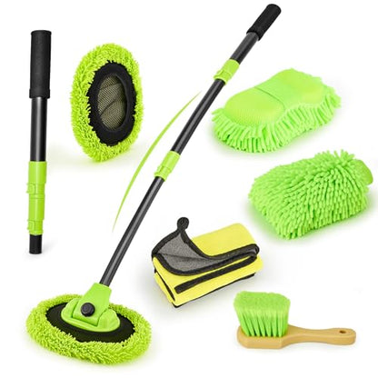 Car Wash Brush with Long Handle (7 Count)