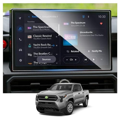 Screen Protector for Toyota Tacoma 14" Radio Touchscreen 9HD Tempered Glass Compatible with 2024 2025 2026 Toyota Tacoma SR